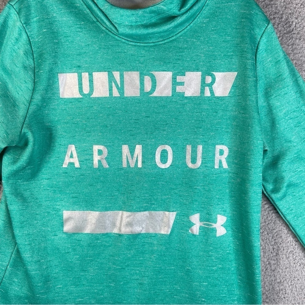 Under Armour Cold Gear Hoodie Teal Large - Picture 8 of 8
